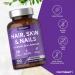 Hair Skin and Nails Vitamins with Biotin, Zinc and Selenium | 120 Vegetarian Tablets | Beauty Supplement for Women and Men by Horbaach - Buy Online on GoSupps.com