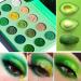 DE'LANCI Avocado Green Eyeshadow Palette - 15 Color Highly Pigmented Makeup Palette | Matte, Shimmer, Glitter | Long Wear, Vegan & Cruelty Free | Nude to Emerald Green Eye Shadow - Buy Online on GoSupps.com