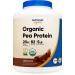 Nutricost Organic Pea Protein Powder (Chocolate, 5 Pound) - Certified USDA Organic, Protein from Plants, Vegan Friendly, Gluten Free, Non-GMO Chocolate 5 Pound (Pack of 1)