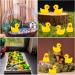 100Pcs Mini Resin Ducks Realistic Micro Landscape Ornament | Cute Baby Bath Toy | Aquarium & Dollhouse Decor - Yellow - Buy Online on GoSupps.com