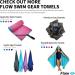 Flow Swim Chamois - Quick Dry Towel for Swimming, Diving, Triathlons & Water Sports (Blue) - Buy Online on GoSupps.com