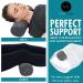 Bamboo Round Cervical Roll Pillow with Washable Cover - Ideal for Neck and Spine Support - Grey - Buy Online on GoSupps.com