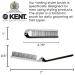 Kent KFM4 Anti Static Hair Brush - Small Folding Brush for Men's Daily Grooming | Frizz Free Styling with Mens Hair Products | Made in England - Buy Online on GoSupps.com