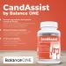 Balance ONE CandAssist - Digestion & Intestinal Flora Support - Caprylic Acid, Oregano, Berberine - 30 Day Supply - Buy Online on GoSupps.com