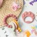 2-Piece Pink & Blue BPA-Free Silicone Baby Teething Rings - Easy to Hold Chew Toys for Newborns | Safe Soft & Stylish - Buy Online on GoSupps.com