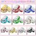 Cludoo 8mm Rhinestone Spacer Beads for Jewelry Making - 1200pcs, 10 Colors Crystal Beads Spacers for Bracelet & Necklace DIY Craft - Buy Online on GoSupps.com