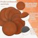 30 Pcs Blank Faux Leather Hat Patches - Adhesive, Laserable, Brown - Perfect for Hats, Jackets, Backpacks - Glowforge Laser Supplies - Buy Online on GoSupps.com