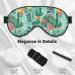 Tropical Flora Sleep Mask - Adjustable Blindfold for Travel & Meditation | Soft Breathable & Relaxing Eye Mask - Buy Online on GoSupps.com