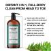 ABBOT KINNEY APOTHECARY Men's 3-in-1 Tea Tree Wash - 32oz for Skin and Hair | Moisturizing Shampoo, Conditioner, Body Wash - Buy Online on GoSupps.com