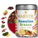 Majestic Tea_ HAWAIIAN BREEZE | Fruit Tea | Summer Refresher | Premium Loose Fruit Tea | Caffeine Free 100%| No Sugar Added Sweetened By Organic Stevia Leaf | Natural Ingredients | Tasty Either Hot or Iced | Brews Up to 35 Cups | 100g Fruit Tea.