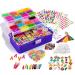 Loopa Rubber Bands Kit , 10,000+ Colorful Bands Refill Set for Kids, DIY Loom Bracelets Making Set with Beads & Endless Accessories - Box Case Included