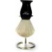 White Badger Hair Shaving Brush with Stand & Stylish Packaging | Perfect Daily Shaving for Men - International Shipping - Buy Online on GoSupps.com