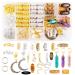 Maidston 148 Pcs Hair Jewels for Braids Dreadlock Accessories Crystal Wire Wrapped Loc Jewelry Hair Seashell Hair gold silver black