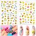 Sunflower & Butterfly Nail Art Stickers - 12 Self-Adhesive Floral Decals for Women and Girls - Buy Online on GoSupps.com