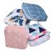 Amosfun 4 pieces of storage bags for women's bandages feminine product bag People Payer Windula Patid Etui For women's bandages Hygiene bag for women's articles triangular cotton wallet