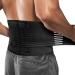 ACWOO Lower Back Support Brace Adjustable Lower Back Support Lumbar Brace with 4 Support Stays Double Pull Lumbar Lower Back Support Belt Brace for Slipped Disc Pain Relief