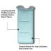 Simplosophy Exfoliating Back Scrubber - Deep Clean & Invigorate Your Skin (Light Blue) - Buy Online on GoSupps.com