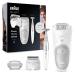 Braun Silk- pil 5 Epilator women for hair removal / hair remover including bikini trimmer (hair trimmer intimate area) swiveling head 5-805 white / gray