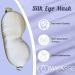 MATASSE Silk 3D Contoured Eye Mask - Champagne & Pink Sleep Mask for Women Men - Silk Eye Cover to Prevent Wrinkles - Buy Online on GoSupps.com