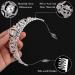 Juinte 8-Piece Silver Crystal Princess Tiaras for Girls & Women - Ideal for Birthday, Wedding Prom & Cosplay - Buy Online on GoSupps.com