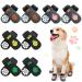 Reginary 16 Pieces Dog Socks Anti Slip Dog Socks Dog Socks for Small Medium Dogs Traction Control Skid for Hardwood Floor Protection(Medium)