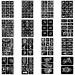 Qpout Tattoo Stencils Kit - 16 Sheets for Kids & Adults | Various Small & Big Designs - Skeleton, Spider, Owl, Flower, Butterfly, Tribal Totem | Ideal for Real Tattoos - Buy Online on GoSupps.com