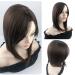 35cm Free Part Silk Base Clip-in Topper with Bangs - Cold Brown - Buy Online on GoSupps.com