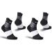 NEENCA Medical Compression Socks for Women & Men Circulation 2 Pairs Ankle Compression Stockings for Pain Relief Plantar Fasciitis Swelling Running Nurses Travel Pregnancy Flying. 20-30 mmHg Large Black White - 2 Pairs
