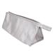 Hair Dryer Storage Bag PU Leather Carry Bag with Hanging Hook (Silver)