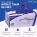 Blue Nitrile Medical Exam Gloves - Latex Free, Powder Free, Food Safe, 3 Mil Thickness, Size Medium - Buy Online on GoSupps.com