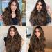 MeeQee Halo Hair Extensions for Women Invisible Adjustable Wire 20 Inch Synthetic Long Curly Wavy Hair Pieces with Secure Clips Easy to Use Natural Looking(Mixed gold Mixed brown Brown) - Buy Online on GoSupps.com