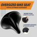 Bikeroo Oversized Bike Seat for Peloton & Road Bikes - Wide Cushion Saddle Replacement for Men & Women - Indoor Comfort (Elastomer Springs) - Buy Online on GoSupps.com