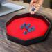 Belle Vous Black PU Leather and Red Velvet Octagon Rolling Dice Storage Tray - Dice Holder Box for Table Games Like RPG and DND/D&D - Catchall Tray for Jewelry - Buy Online on GoSupps.com