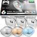 PQ Wax Ear Plugs for Sleep - 6 Silicone Wax Earplugs for Sleeping and Swimming - Gel Ear Plugs for Noise Cancelling Wax Plugs Protect Ears While Sleeping with Sound Blocking 32 Db (6-Pillows) Mixed Multi-colored 6 Count (Pack of 1)