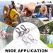 Redamancy 4 PCs Removable Carabiner Hooks & Key Rings - Durable Carabiner Key Chains for Men & Women - Ideal for Outdoor & Everyday Use - Buy Online on GoSupps.com