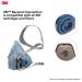 3M 7502 Reusable Respirator Half Facepiece - Medium Size | Compatible with Bayonet Cartridges/Filters for Gases, Vapors, and Dust - Buy Online on GoSupps.com