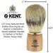 Kent VS70 Natural Badger Bristle Shaving Brush - Luxury Beechwood for Men | Perfect Lather for Safety Razors & Shaving Cream | Premium Quality Since 1777 - Buy Online on GoSupps.com