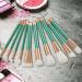 Makeup Brushes 15Pcs/Set Concealer Brush Professional Reused Soft Safe Long Lifespan Cosmetics Tools Green Tube Eye Concealing Eye Shadow Brush - Buy Online on GoSupps.com