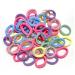 Elastics Hair Ties 50 Pieces Candy Color Seamless girls hairbands 3cm Ponytail Holder Hair Accessories Mix colored hair bobbles for girls (Candy Color) 1-Multicolor