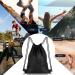 Jewan Adjustable Gym Bag - Black Sports Backpack with Cord for Men & Women | Perfect for Sports Travel School & Beach - Buy Online on GoSupps.com