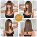 18-Inch Brown Shoulder Length Wigs for Women - Natural Looking Heat-Resistant Synthetic Wig for Everyday Use - Buy Online on GoSupps.com