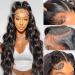 13x6 Lace Front Wigs Human Hair, 24 Inch Hd Transparent Lace Front Wigs Human Hair Pre Plucked, Glueless Body Wave Frontal Wigs Human Hair Hd Lace With Baby Hair, Bleached Knots, Natural Color 24 Inch (Pack of 1) 13x6 HD L…