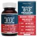 BioActive Vitamin B12 - 5000 mcg, Contains 3 BioActive B12 Forms Plus Methylfolate Cofactor - Methyl B12, Adenosyl B12 & Hydroxy B12 | Supports Energy, Metabolism & Mood | Vegan, Non-GMO (60 Servings)