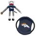 LittleArth NFL denver Broncos 3C00932-Brnc dog toy set with monkey and flying disc unisex adults team paint unit size