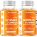 Vitamatic 2 Pack Turmeric Gummies with Ginger & Black Pepper Extract - 95% Curcuminoids - 60 Vegan Gummies
