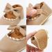 RVROVIC Baby Girl Moccasins | Princess Mary Jane Flat Shoes 12-18 Months | Beige Toddler Shoes - Buy Online on GoSupps.com