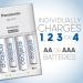 Eneloop Panasonic Power Pack - 6AA & 6AAA Rechargeable Batteries with Advanced CC17 Charger | International Shipping Available - Buy Online on GoSupps.com