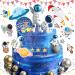 Oneroomone Space Cupcakes Astronaut Cupcake Toppers Asteroid and Rocket Cake Topper