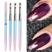 3PCS Round&Angled&Flat Nail Polish Clean Up Brush  Nail Polish Remover Brush  Fingernail Art Clean up Brushes Used To Clean Nail Polish That Has Been Applied To The Outside Of Nails Due To A Wrong Design Or Wrong Edges. ...