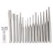 NEIKO 02626A Punch and Chisel Set | 16 Piece | Cold Chisels, Taper, Pin & Center Punches | Chrome Vanadium Steel | Roll Up Pouch | Chisel Tip Gauge | Ground and Polished | Tapered Striking Head 16 PC Punch and Chisel Set